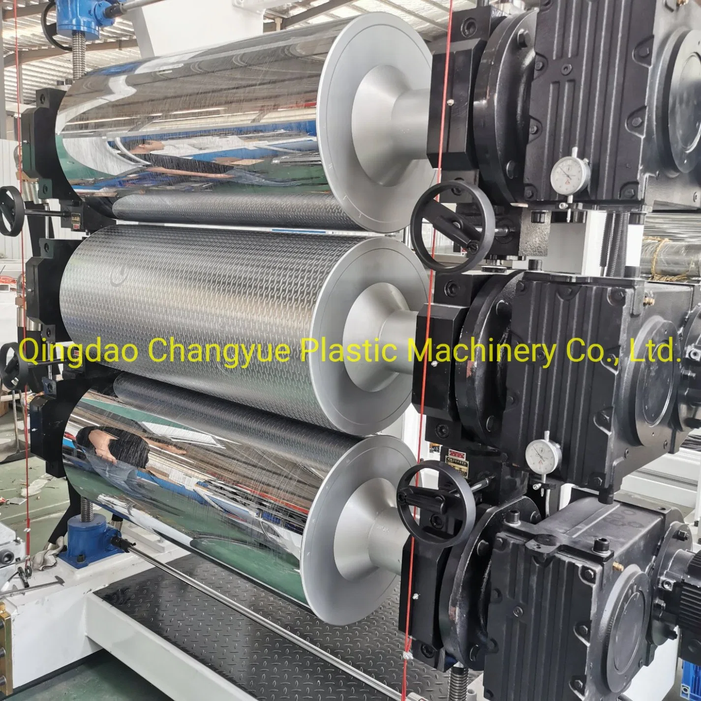 Plastic Sheet Extruder Machine / PP PS ABS HIPS Theromofroming Roll Sheet Extrusion Machine