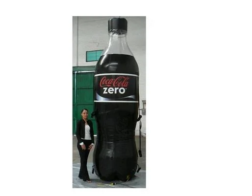 Giant Inflatable Coca-Cola Zero Soda Bottle