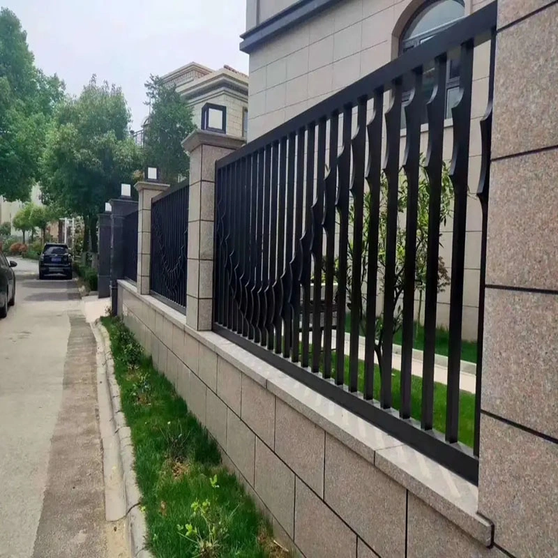 High quality/High cost performance  Galvanized Metal Fence Double Gate, Garden Yard Anti Theft Security Iron Single Gate