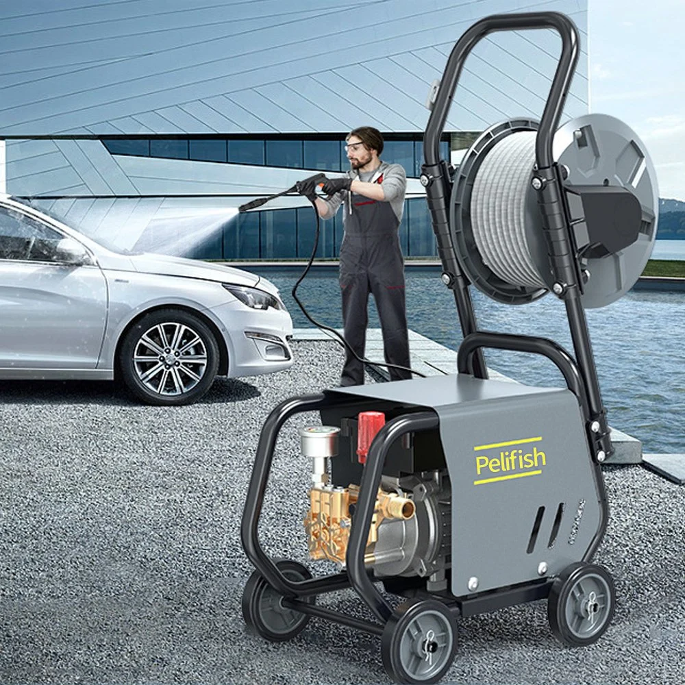 1600W High Pressure Car Cleaning Machine with Wheels