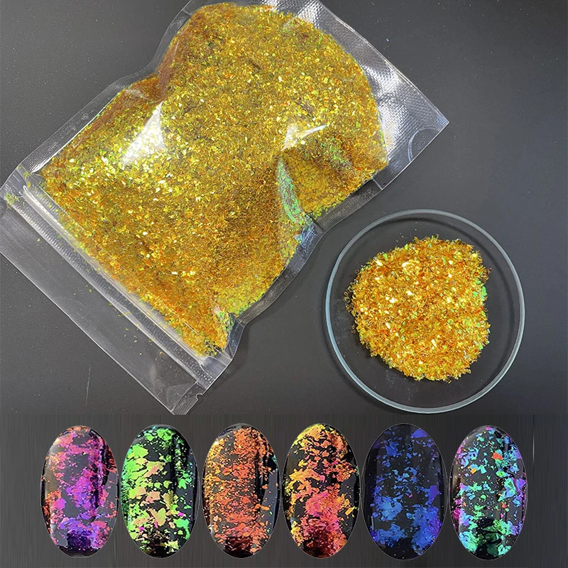 Wholesale/Supplier Chunky Glitter Powder Chameleon Flakes for Nail Art