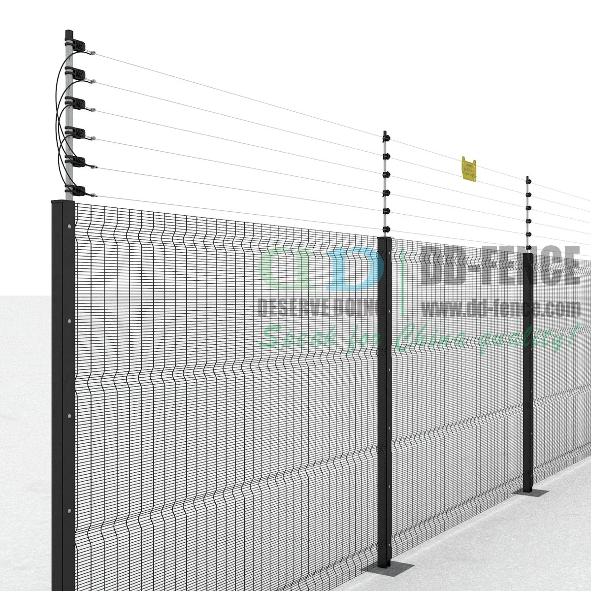 High Voltage Electric Fence System Electrical Fence Anti Theft Electric Security Fence for Farm Prison Airport Border Station