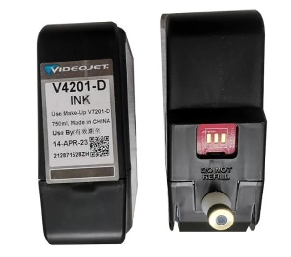 VideoJet Original compatible V4201-D 750ml encre d'imprimante encre noire pour Imprimante jet d'encre