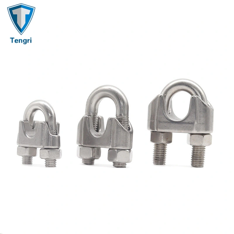 Rigging Hardware Stainless Steel DIN 741 Malleable Wire Rope Clip 3mm 5mm