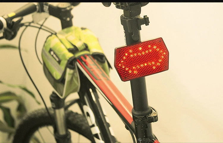 Señales de giro de bicicleta Luz trasera recargable de bicicleta indicadores impermeables Advertencia Luz