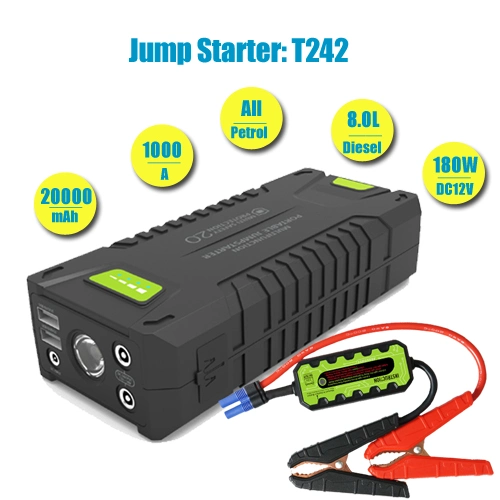 1000A for All Gasoline & 8.0L Diesel Car Battery Auto Jump Starter