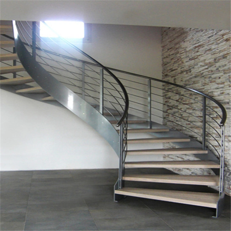 Edelstahl Aluminium Marmor Holz Glas Stair Stringer Gerade Gebogen Schwimmende Treppe