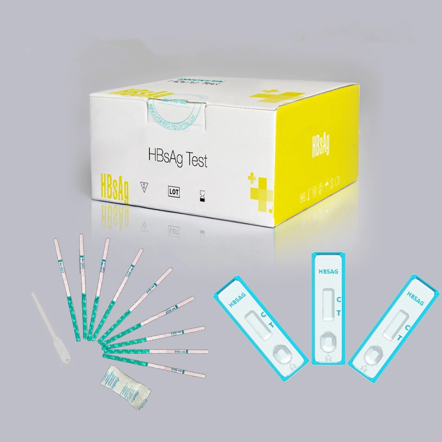 Infectious Diseases (HAV HBsAg HBsAb HbeAg HCV) of Elisa Test Strip Cassette Kit Device