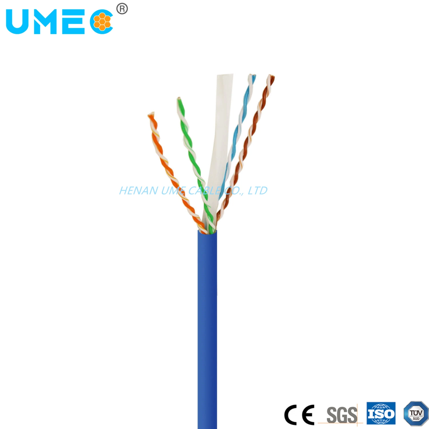 Wholesale/Supplier Price Durable Installation CAT6 UTP 4 Pairs Bc CCA Conductor 25AWG Network Cable for Indoor or Outdoor From China