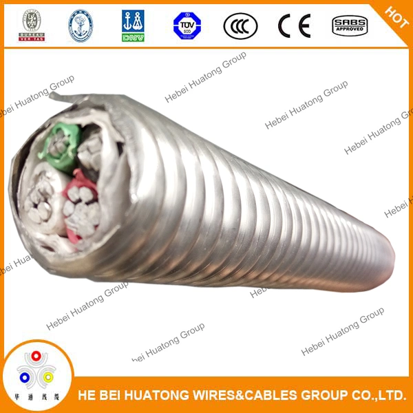 UL Cable 600V Mc-Copper Conductor Aluminum Armour Thhn/Thhw/Thhw-2 Inner Core PVC Cable