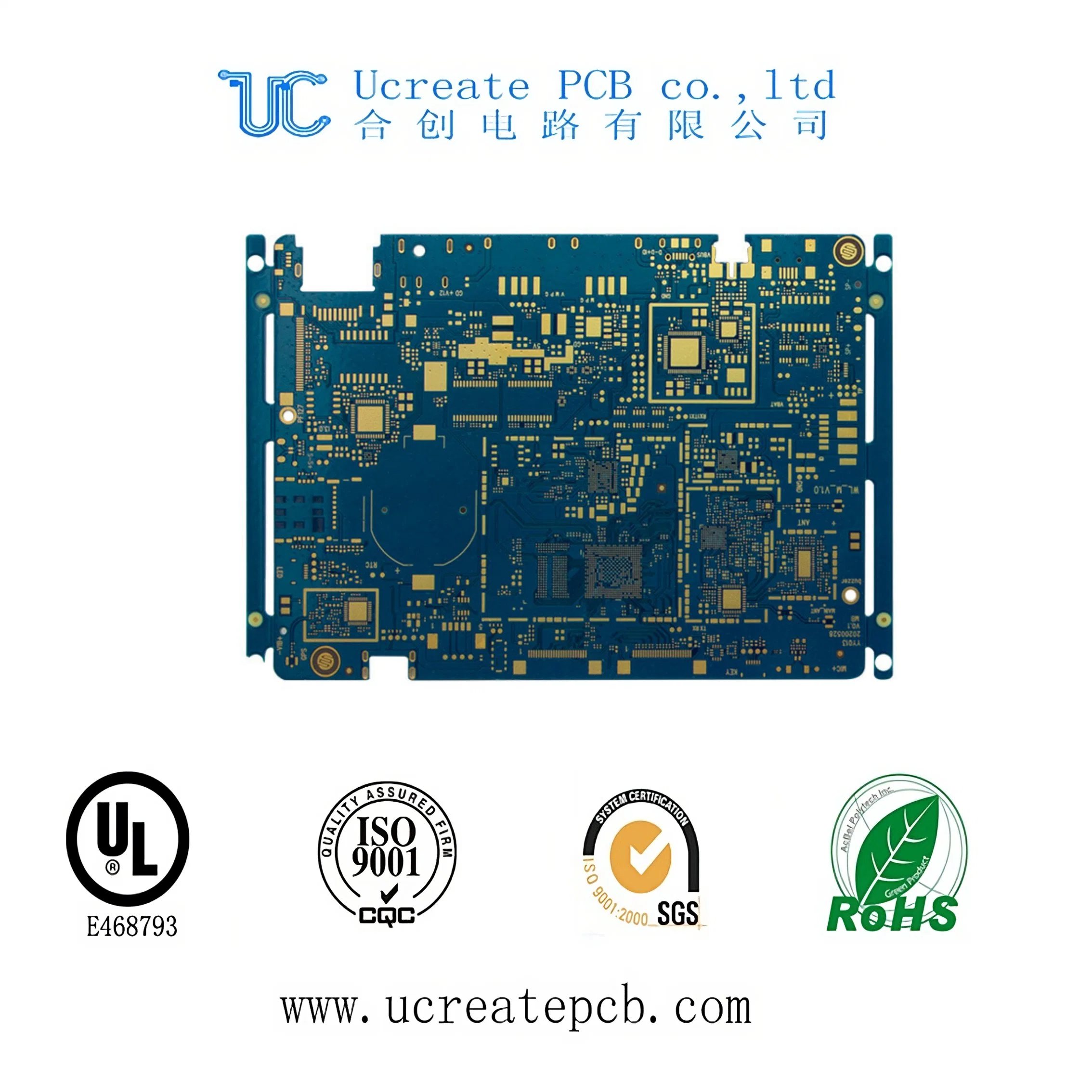 Circuit imprimé micro-chargeur tactile pour carte de circuit imprimé de téléphone mobile à carte à circuit imprimé de 1,6 mm Carte