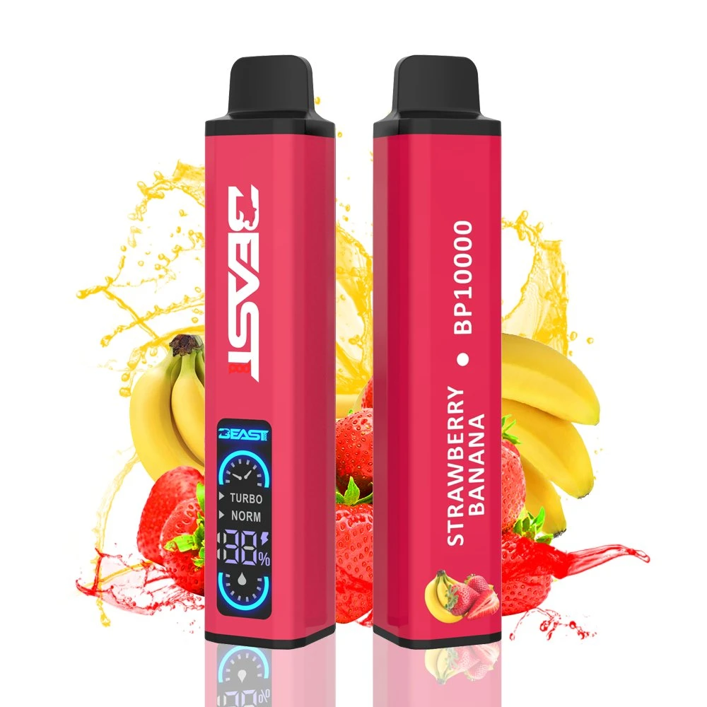 Atacado 16000 puffs Bar Turbo e sabor de frutas de cigarro Beast Tripé descartável para visor LCD OLED de ecrã grande com ecrã total POD