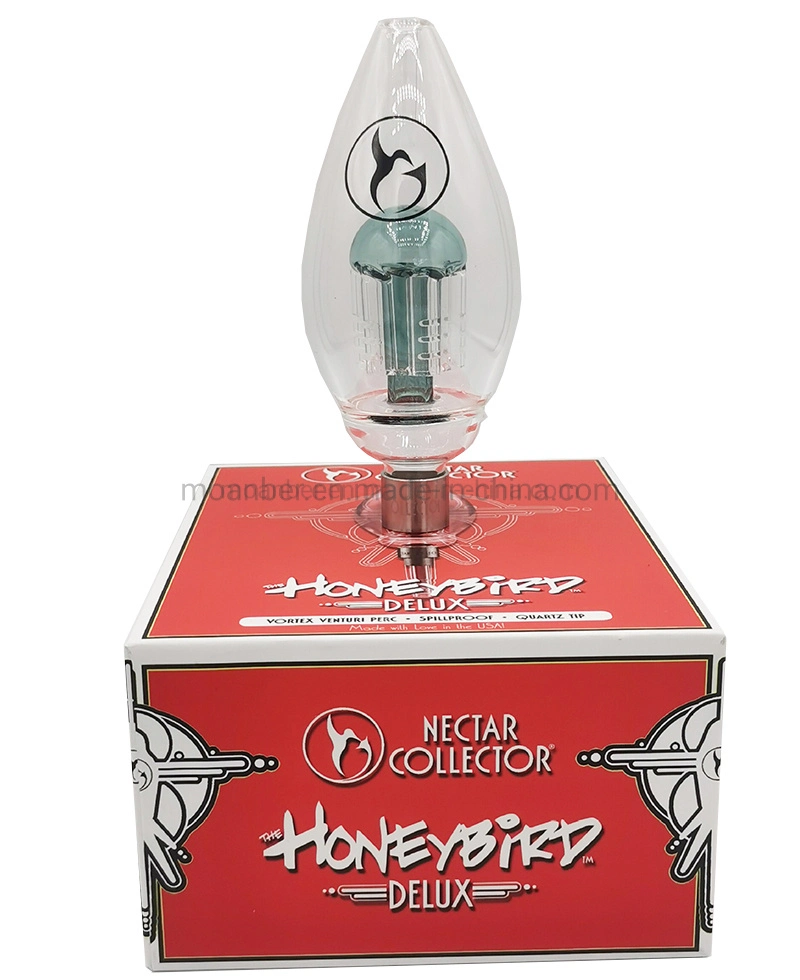 New Honey Bird Smoking Kit Glass Water Pipe Herb Tobacco Smoking Set Nectar Collectors with Gift Box