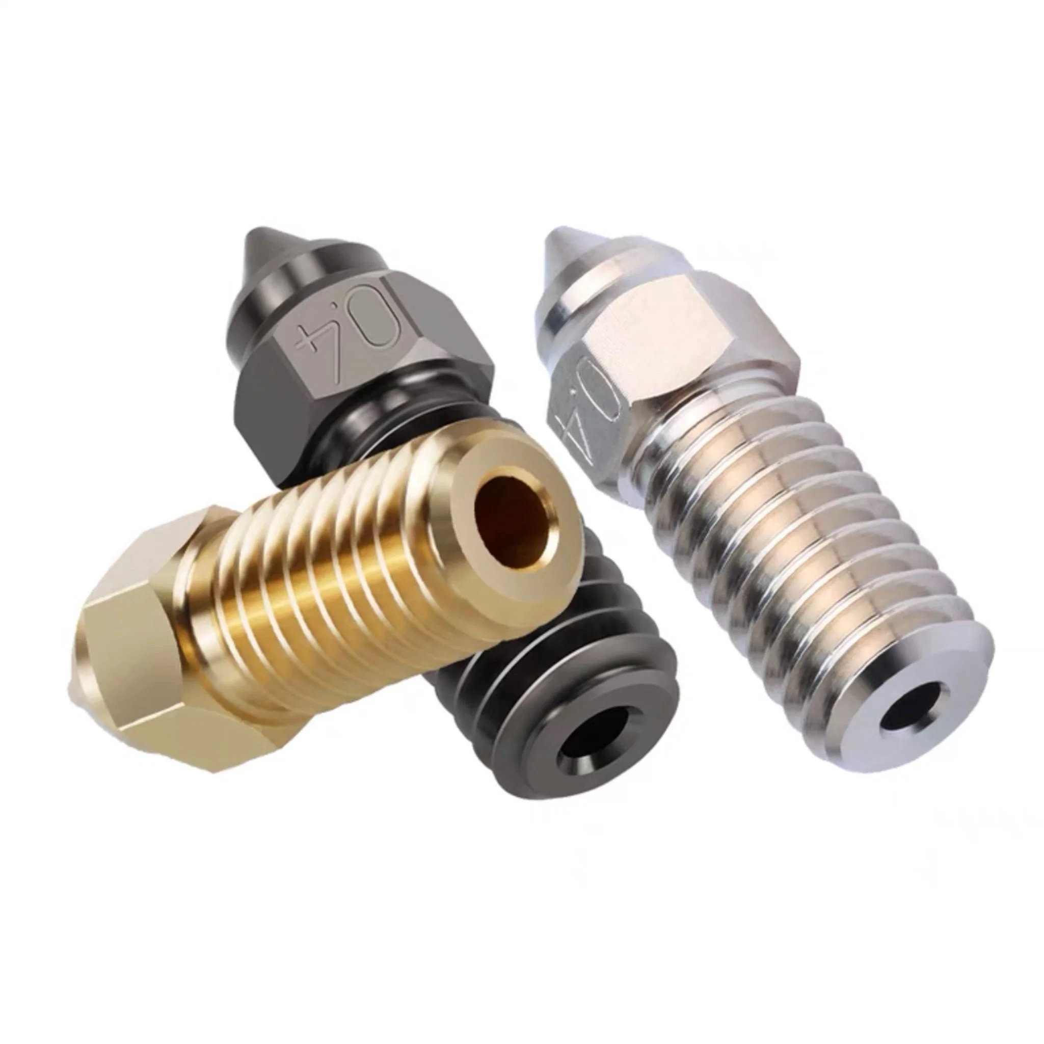 Factory Hot Selling 3D Printer Accessories Elegoo Neptune 4 Special Brass Nozzle High Flow Hard Steel Nozzle 1.75mm