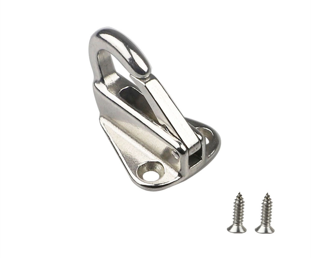 316 Stainless Steel Boat Fittings Fender Hooks Bathroom Wall-Mounted Door Metal Hanger Hook