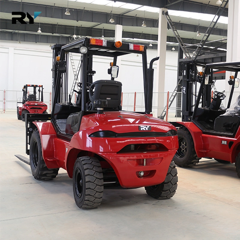 3000-6000 Adjustable Royal Standard Export Packing All Terrain 2WD Forklift