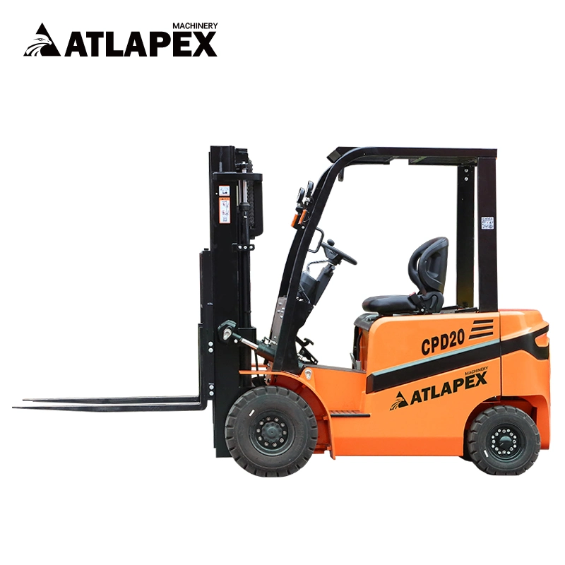 2t Four Wheel Electric Truck Counterbalanced Hydraulic Forklift Sitting Driving Style