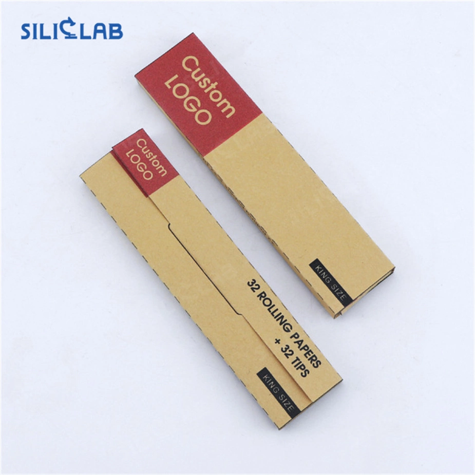 Custom Slim Unbleached Rolling Paper Sheets Cigarette Smoking Papers