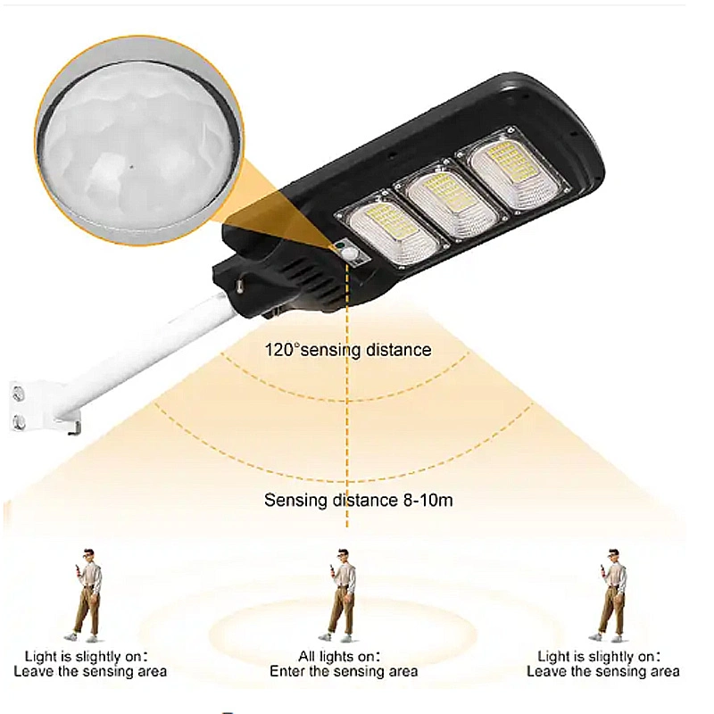 Lampe murale LED pour éclairage de rue à éclairage solaire de chemin RVB Lumières solaires extérieures étanches