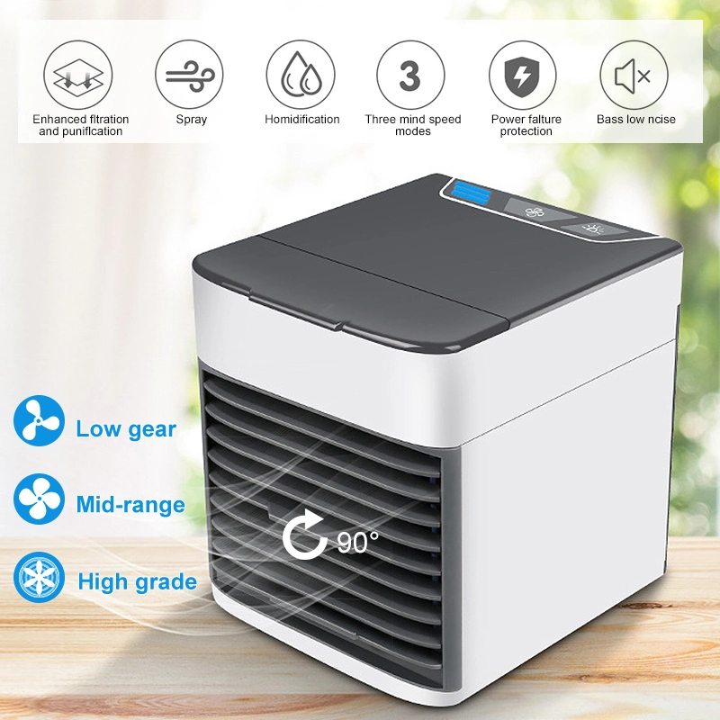 Summer Air Cooling Mini Portable USB Rechargeable Cooler Air Conditioner Fan