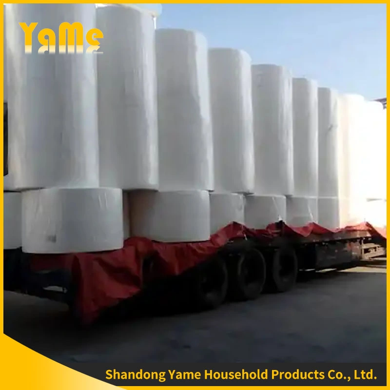 100% Bamboo Toilet Paper Fiber Eco-Friendly Wholesale 3 Ply Layer, Customized Toilet Paper Parent Roll Paper