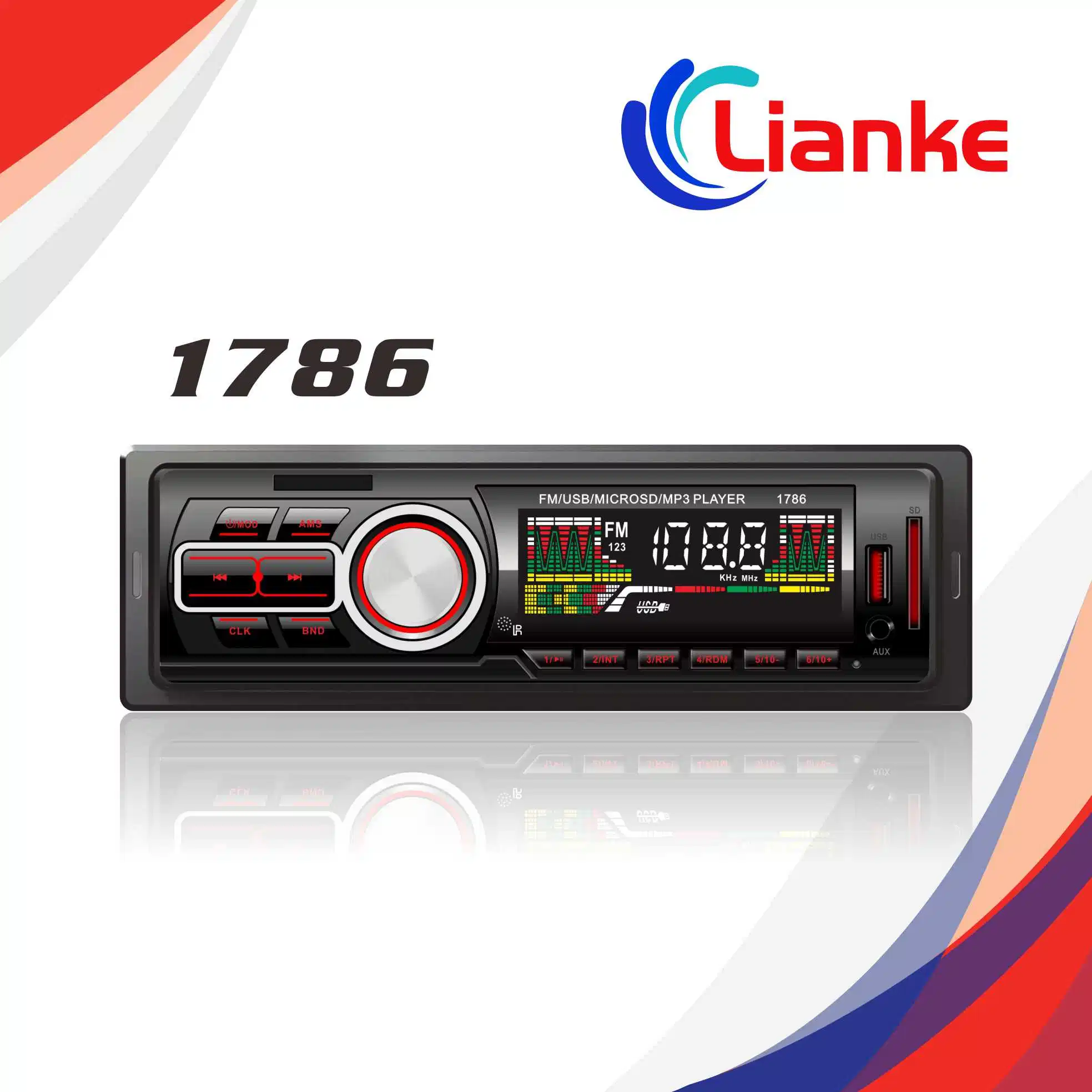 Hot Sale Panel Single DIN Car FM Am MP3 Radio/1786