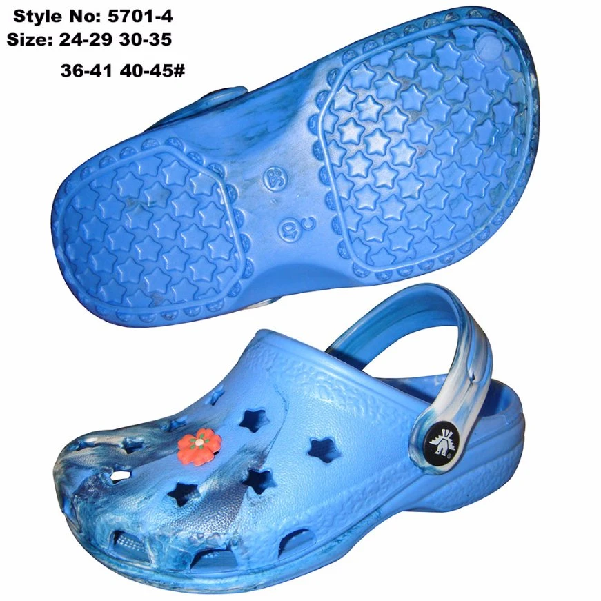 Single Color EVA Unisex Clogs, Fashion Beach Clogs with Charms