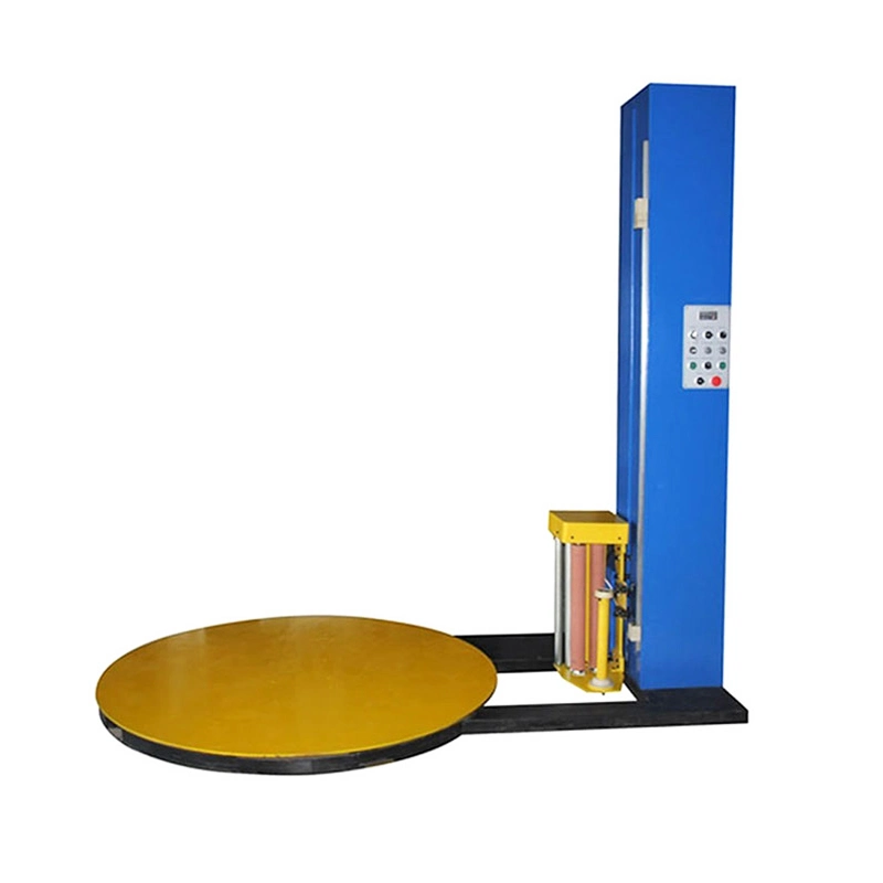 Heavy-Duty Turntable Semi-Automatic Pallet Strapping Wrapping Machine