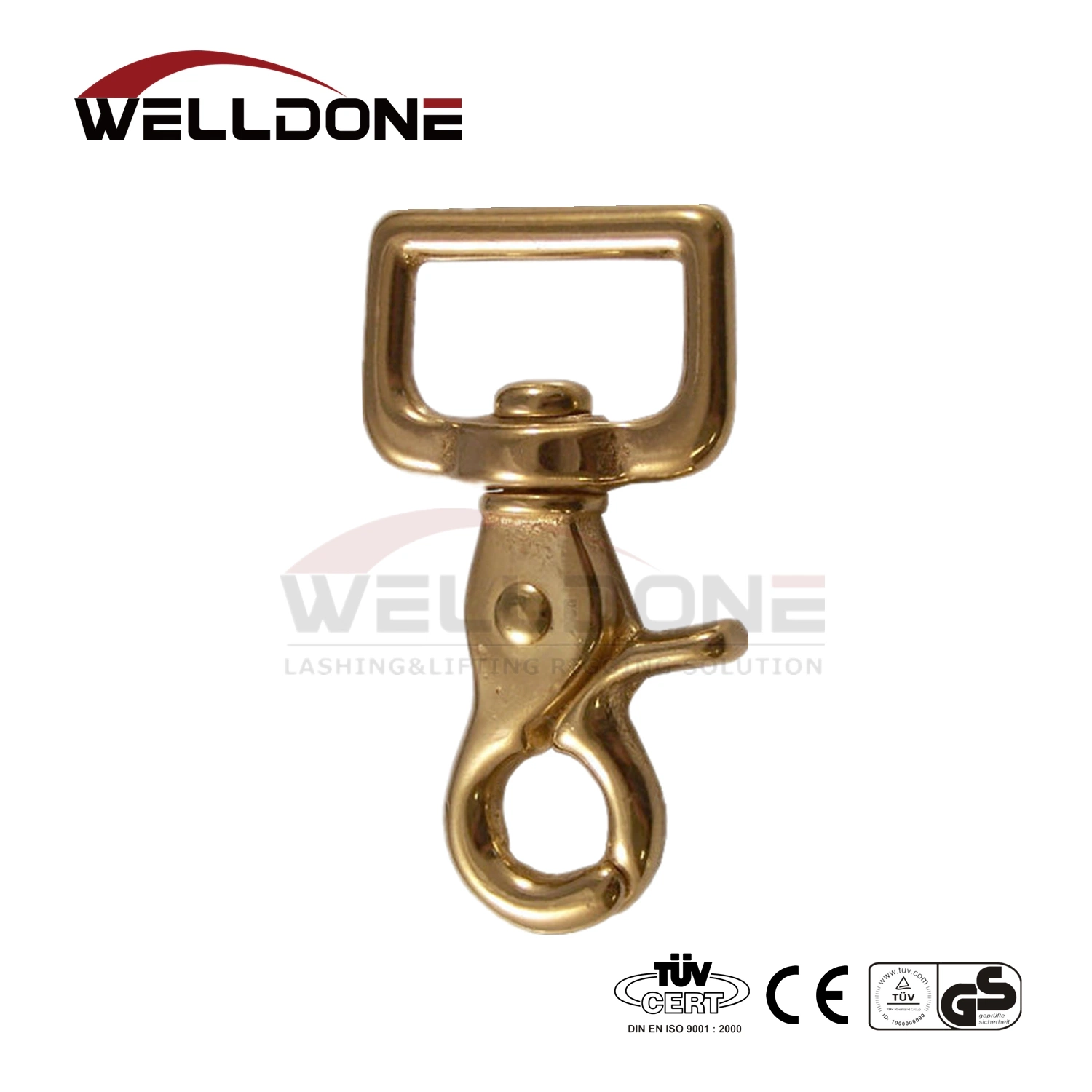 Solid Brass Swivel Eye Bag Parts Sanp Hook