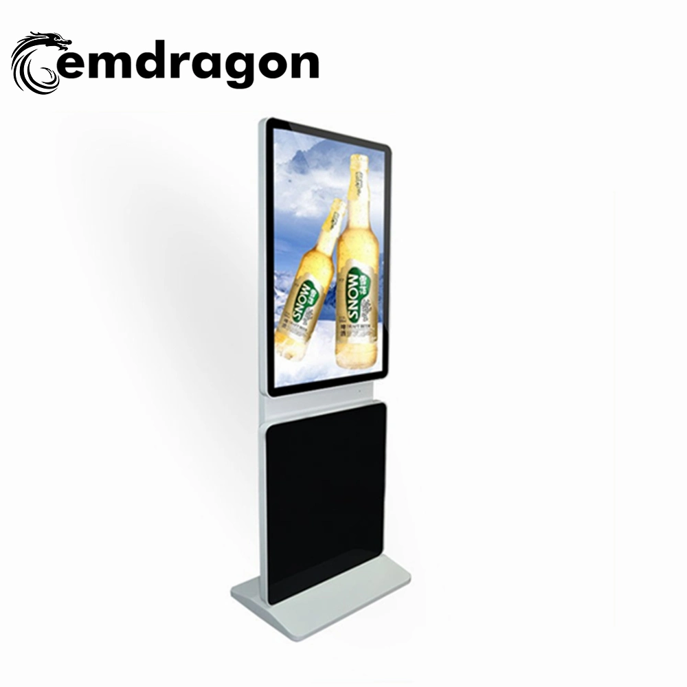 All- in- One Touch Screen Monitor 43 Inch Rotation Touch Screen Travel Agencies Digital Advertising Screens LCD Display with Split Screen