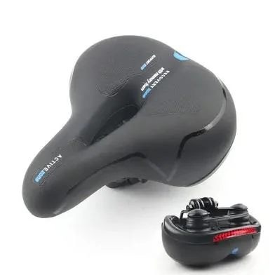 Comfortable Bike Seat Cushion Waterproof Bicycle Seat with Dual Shock Absorbing Ball Memory Foam Wide Bicycle Saddle