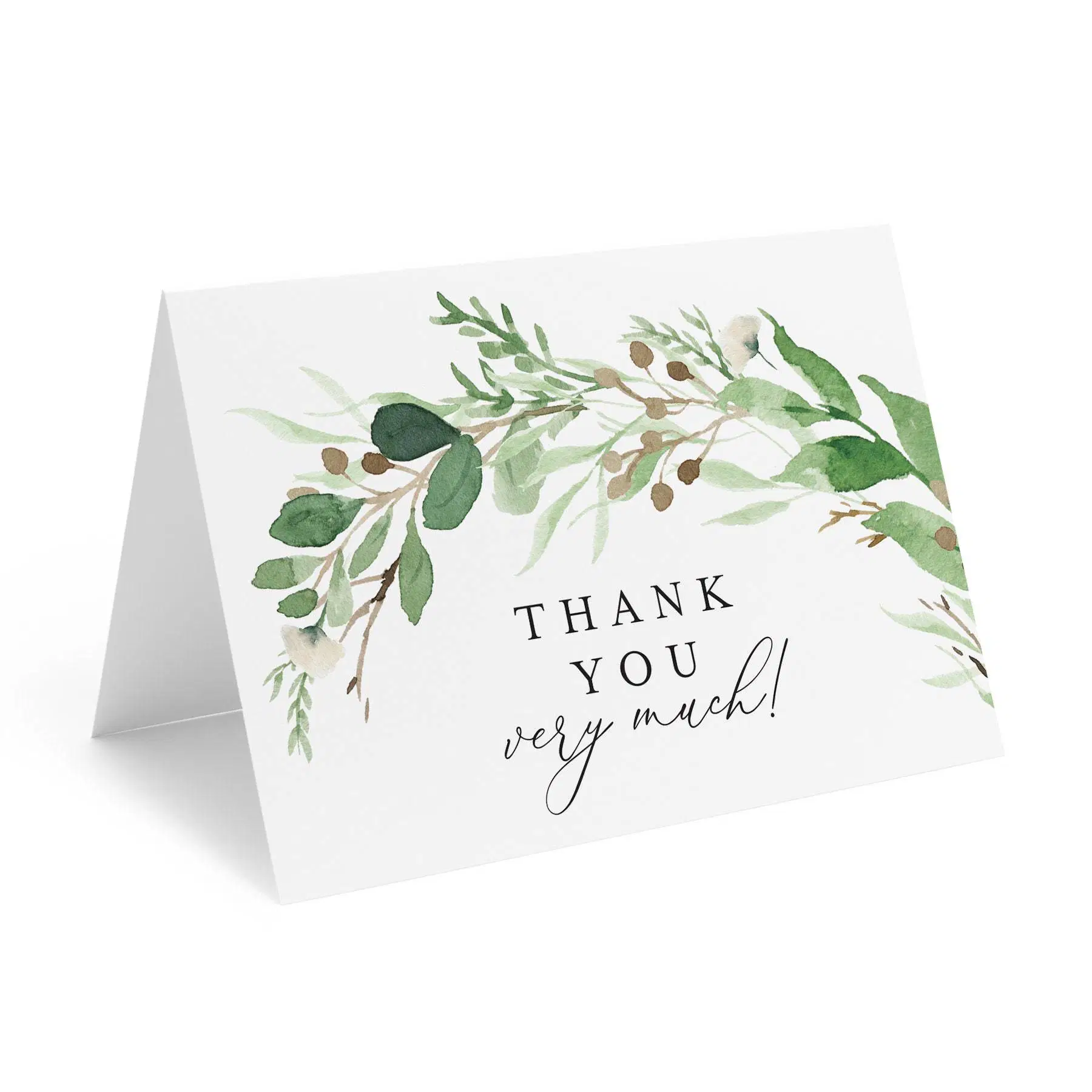 English "Thank You" Card or Postcard Made of Stone Paper