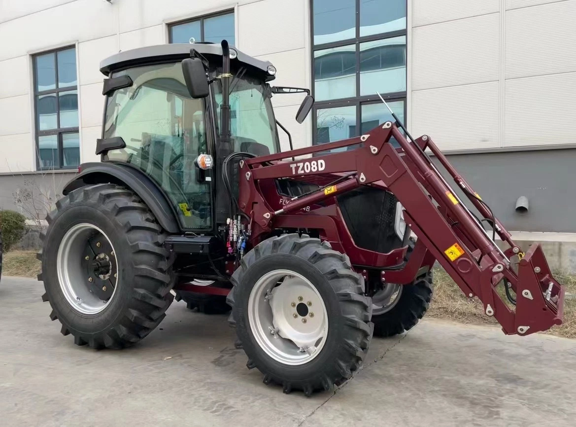 Cuatro ruedas de 100 CV Venta caliente Tractor Agrí cola de Alta Calidad Con Cabina de Aire Acondicionado