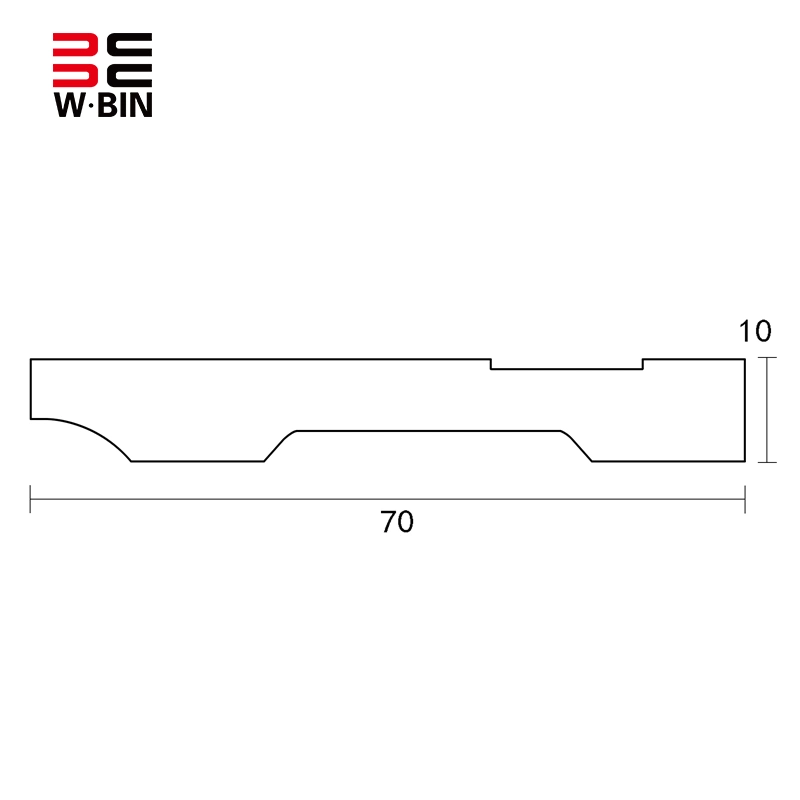 Free Sample Household Entertainment Waterproof Customized Interior Decoration Wall Cladding PS Skirting Moulding