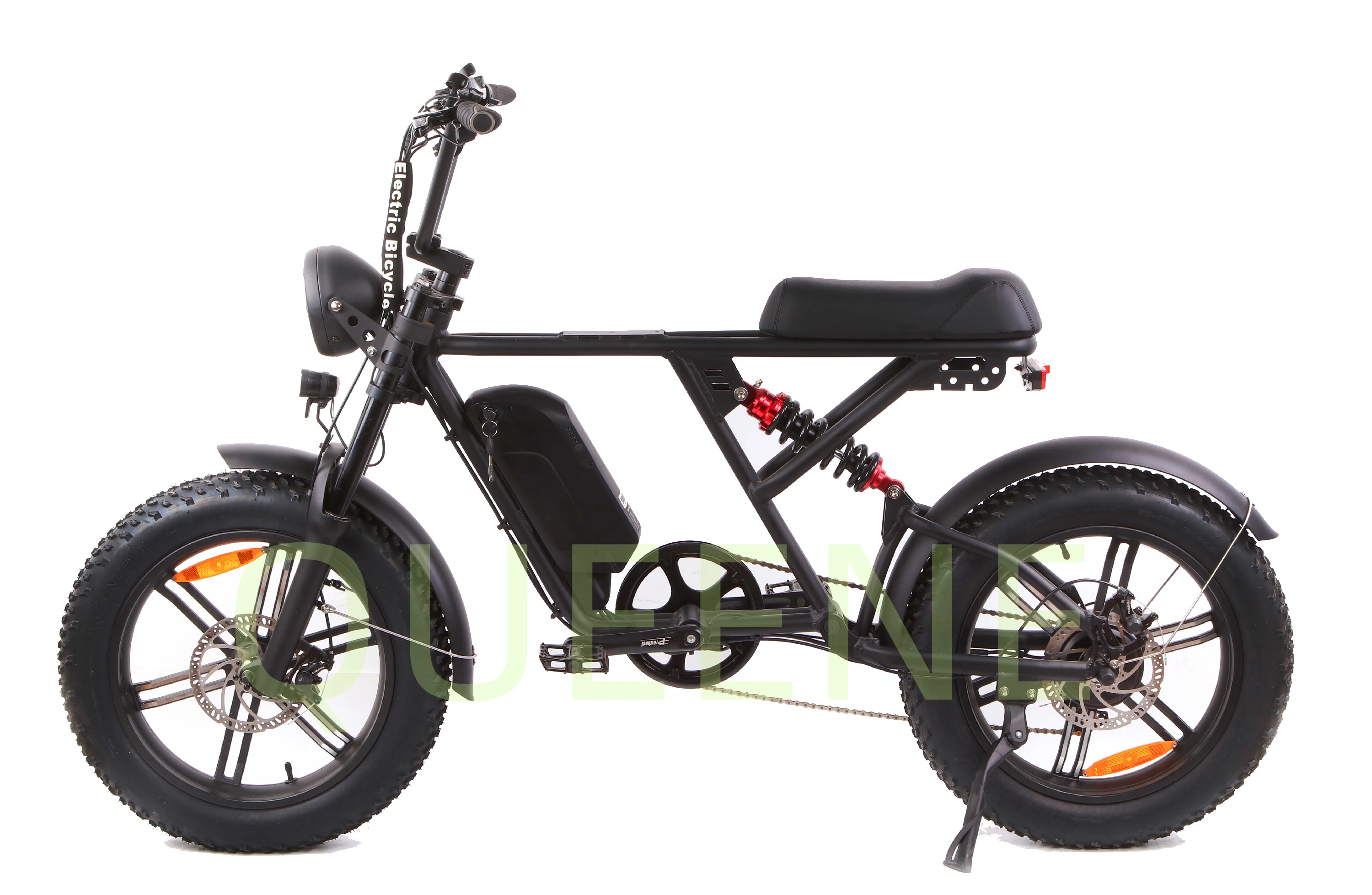 48 V 500 W 750 W 1000 W Power China - suspensão total com baixo nível de detalhe retro Vintage eBike DiRT Mountain Fat Tire Bicicleta bicicleta elétrica