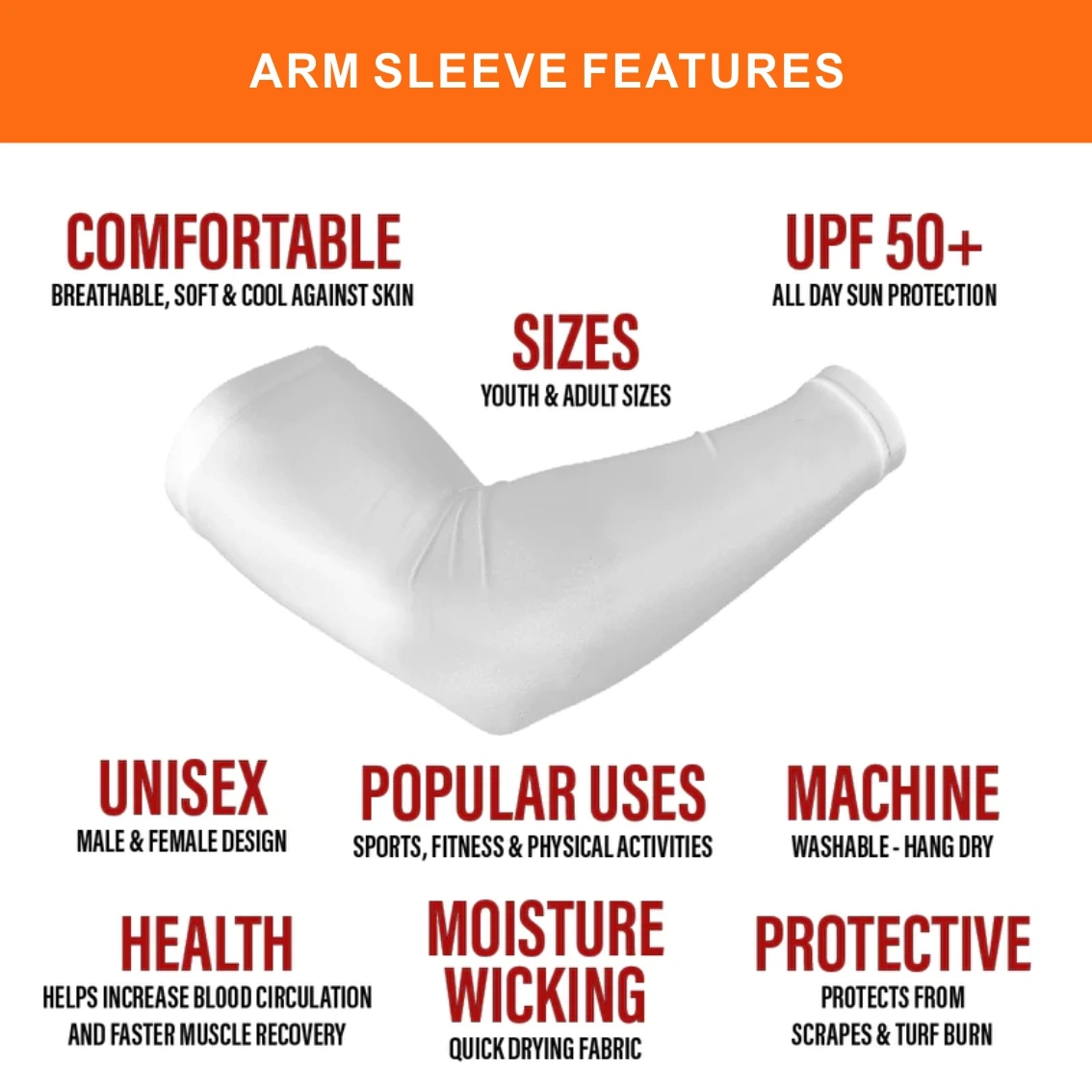 Comercio al por mayor impresas personalizadas Fundas de protección UV de brazo fresco cubre el brazo para hombres