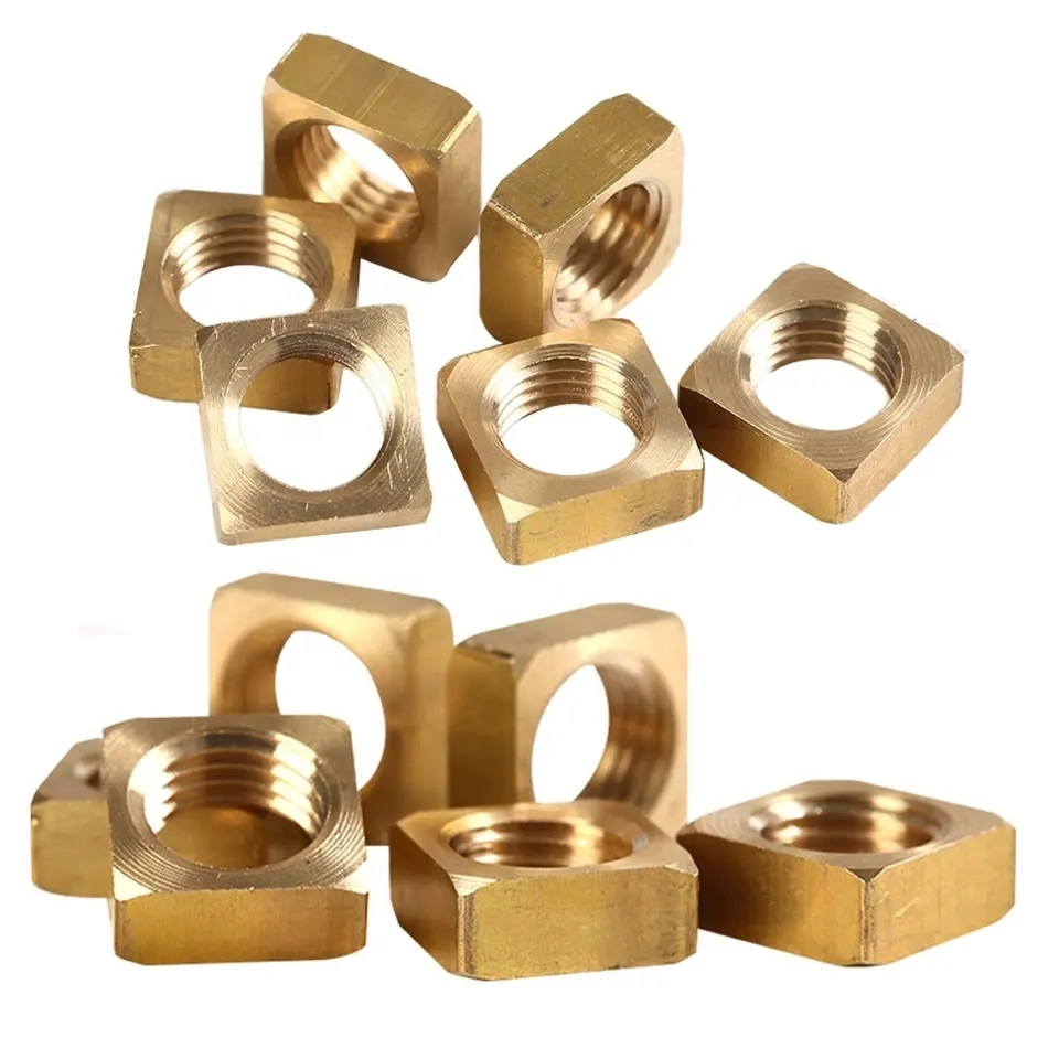 Good Quality Thin Type Nut M4 M5 Brass Square Nuts for Bolt