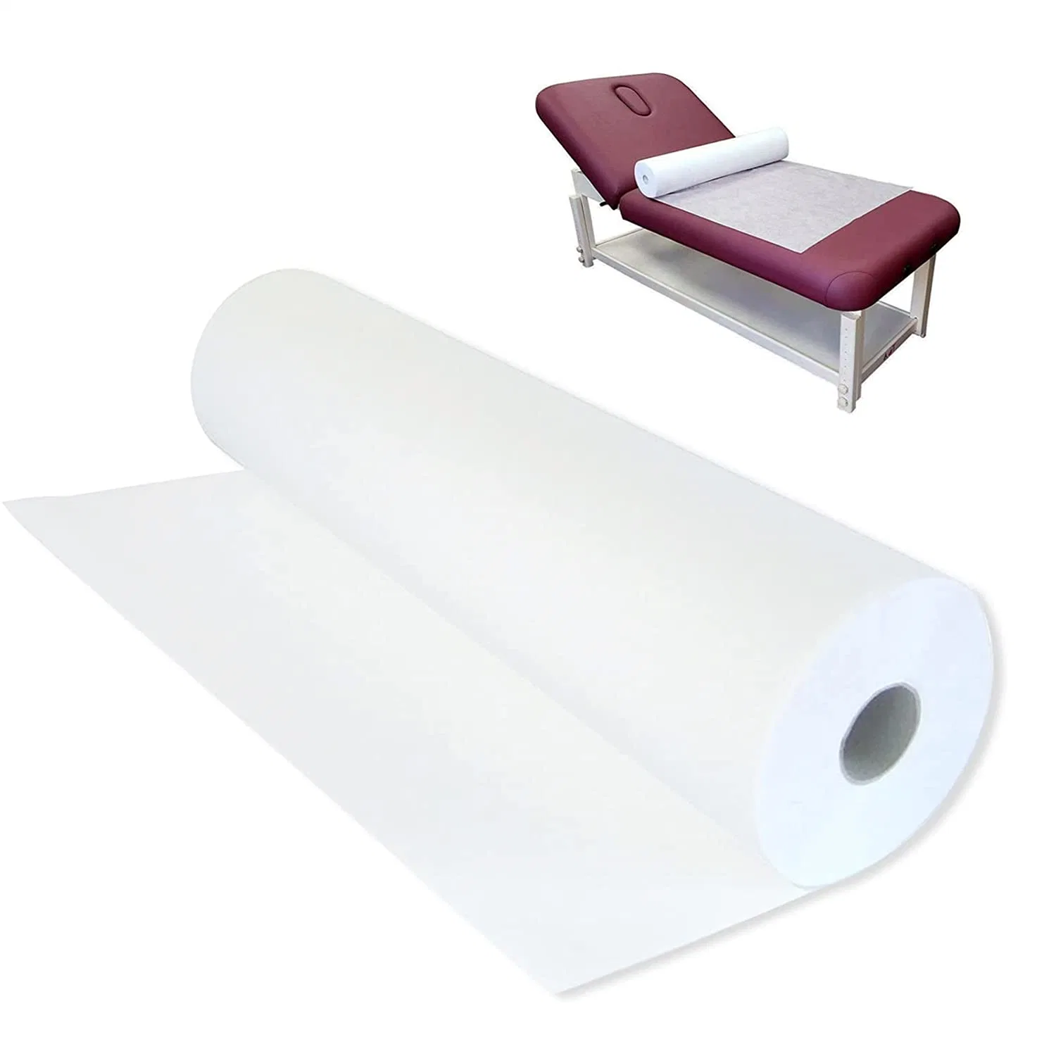 Disposable Non Woven Waterproof Fitted Massage Table Bed Sheet Cover with Elastic Band at Both Sides for SPA Hotel Home