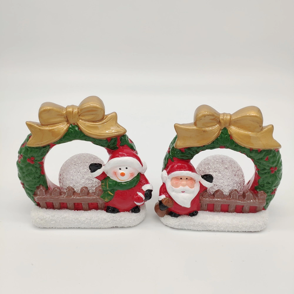 Ceramic Santa Figurines Statue Creative Home Desktop Decoration Crafts Gift