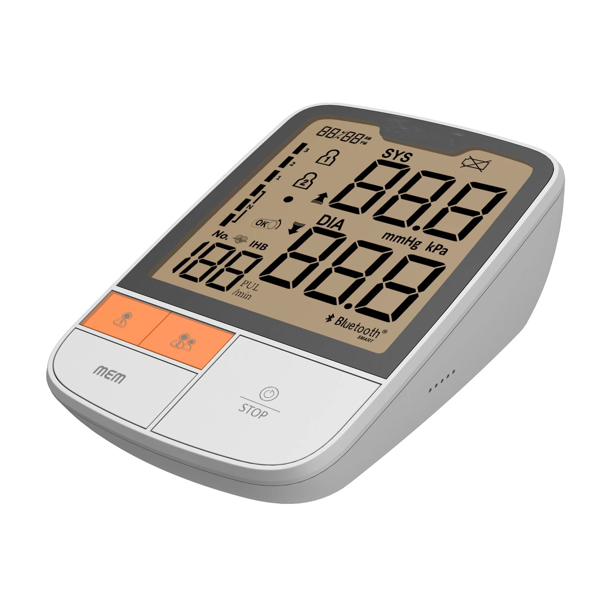 Enhanced Rechargeable Digital Arm Blood Pressure Monitor with Extra LCD Display