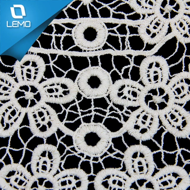 High Fashion White Decorative Sewing 100% Cotton Neck Trim Lace