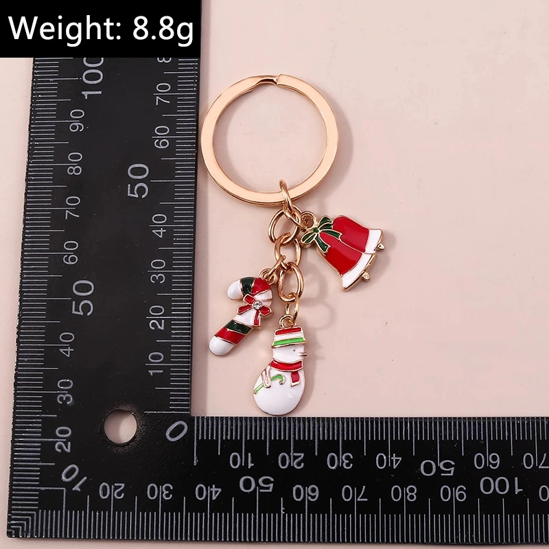 Kit de Sun de flottement de Joyeux Noël plaqué or de haute qualité de l'émail dur mou Key Ring Set Fashion Hot Sale trousseau en alliage métallique