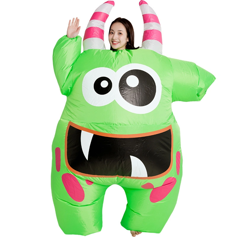 Nouveau design Parent-Child partie mignon drôle bizarre les performances des costumes Cosplay caricature adulte grande bouche Monster Costume gonflable