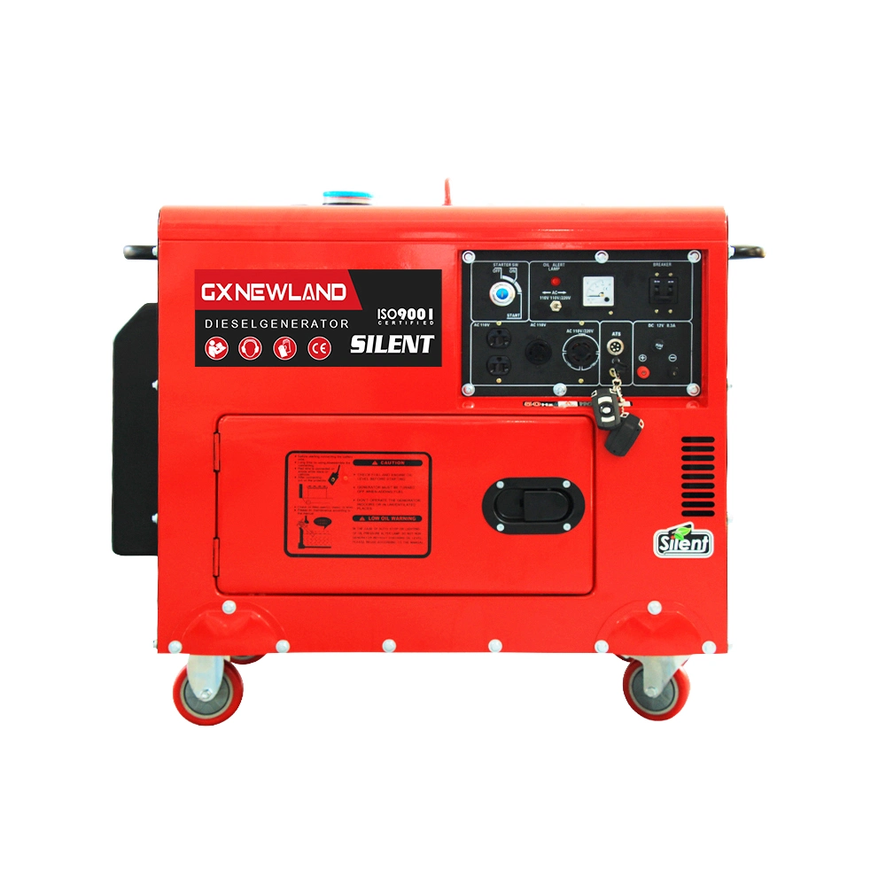 5 kW 6 kW potência portátil Insonorização Diesel Generator preço