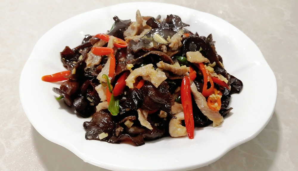 Sun Dried Mushrooms Soaked Black Fungus