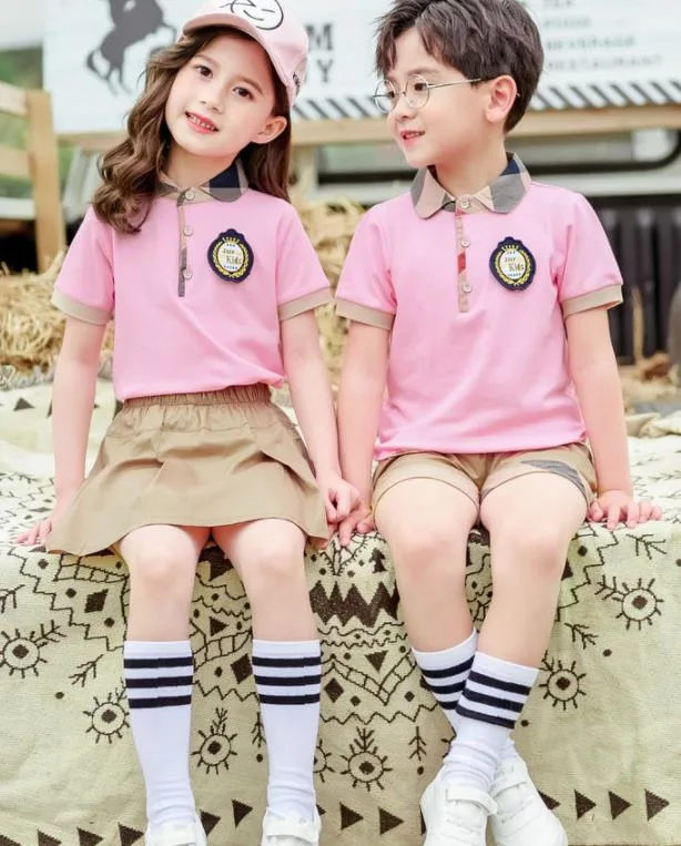 2023 Summer New Primary and Secondary School Uniforms Manufacturers Customized Apparel Wholesale/Supplier Sports Short-Sleeved Kindergarten Clothes