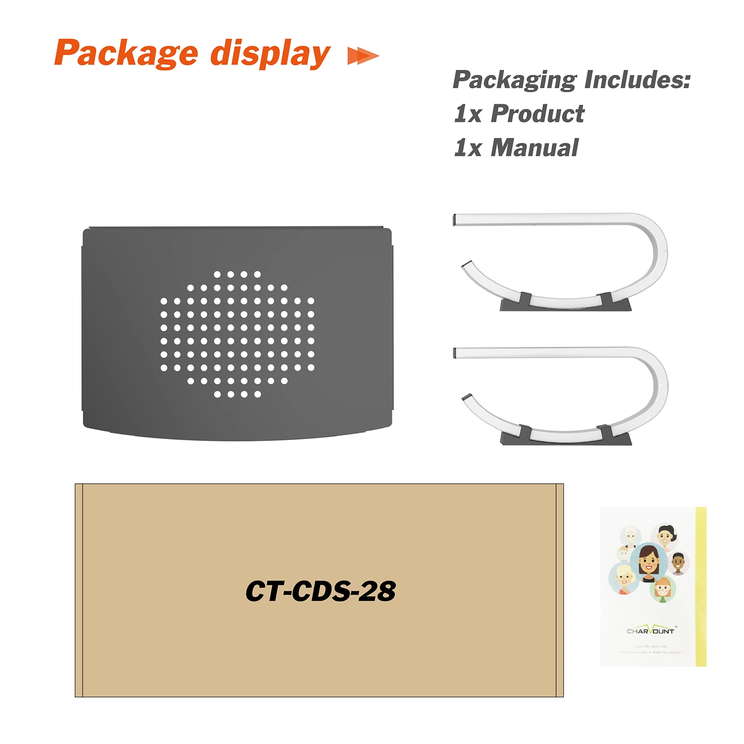 Non-Slip ABS Baffle Laptop Stand with Cooling Hole and Adjustable Non-Slip Mat Other Computer Accessories