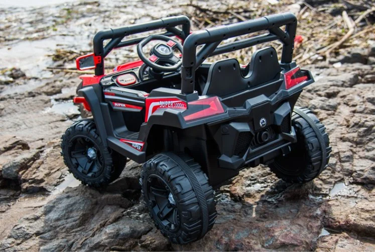 Vehículo eléctrico de los niños pueden tomar dos persona Four-Wheel vehículo off-road de los niños de cuatro ruedas del coche de Control remoto de los hombres y mujeres de giro del coche de juguete