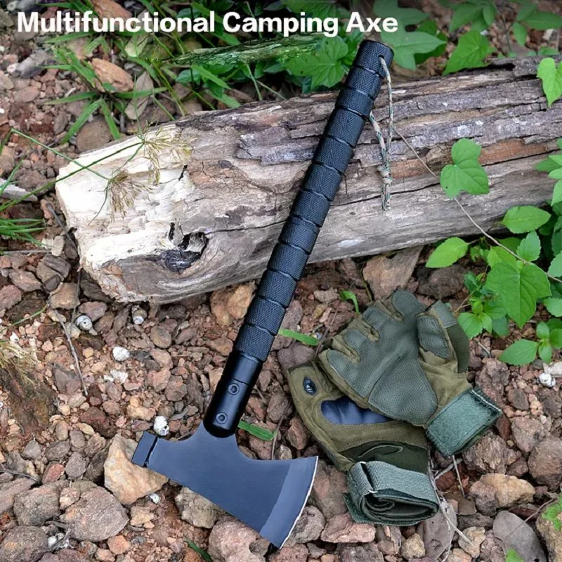 Outdoor Multipurpose Portable Tactical Chopping Wood Cutting Fire Hatchet Tomahawk Hammer Axe