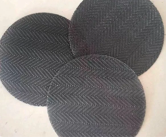 Le fil noir du filtre à mailles Disc pour filtre en plastique, Wire Mesh Cloth